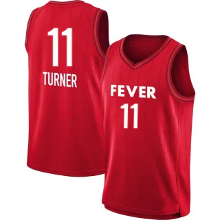 Men's Indiana Fever Brianna Turner Rebel Edition Victory Red 2023 Jersey
