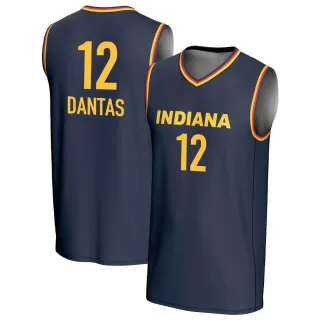 Men's Indiana Fever Damiris Dantas Replica Navy Lightweight Jersey
