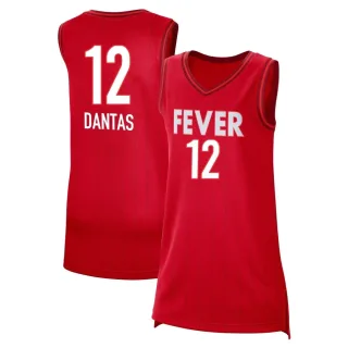 Women's Indiana Fever Damiris Dantas Rebel Edition Victory Red 2023 Jersey