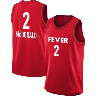 Youth Indiana Fever Aari McDonald Rebel Edition Victory Red 2023 Jersey